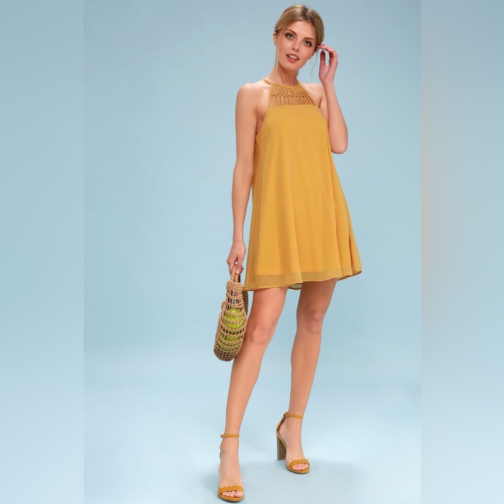 NWT Lulu’s S Tell Me Swing Dress